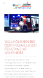 Mobile Screenshot of feuerwehr-wimsheim.de